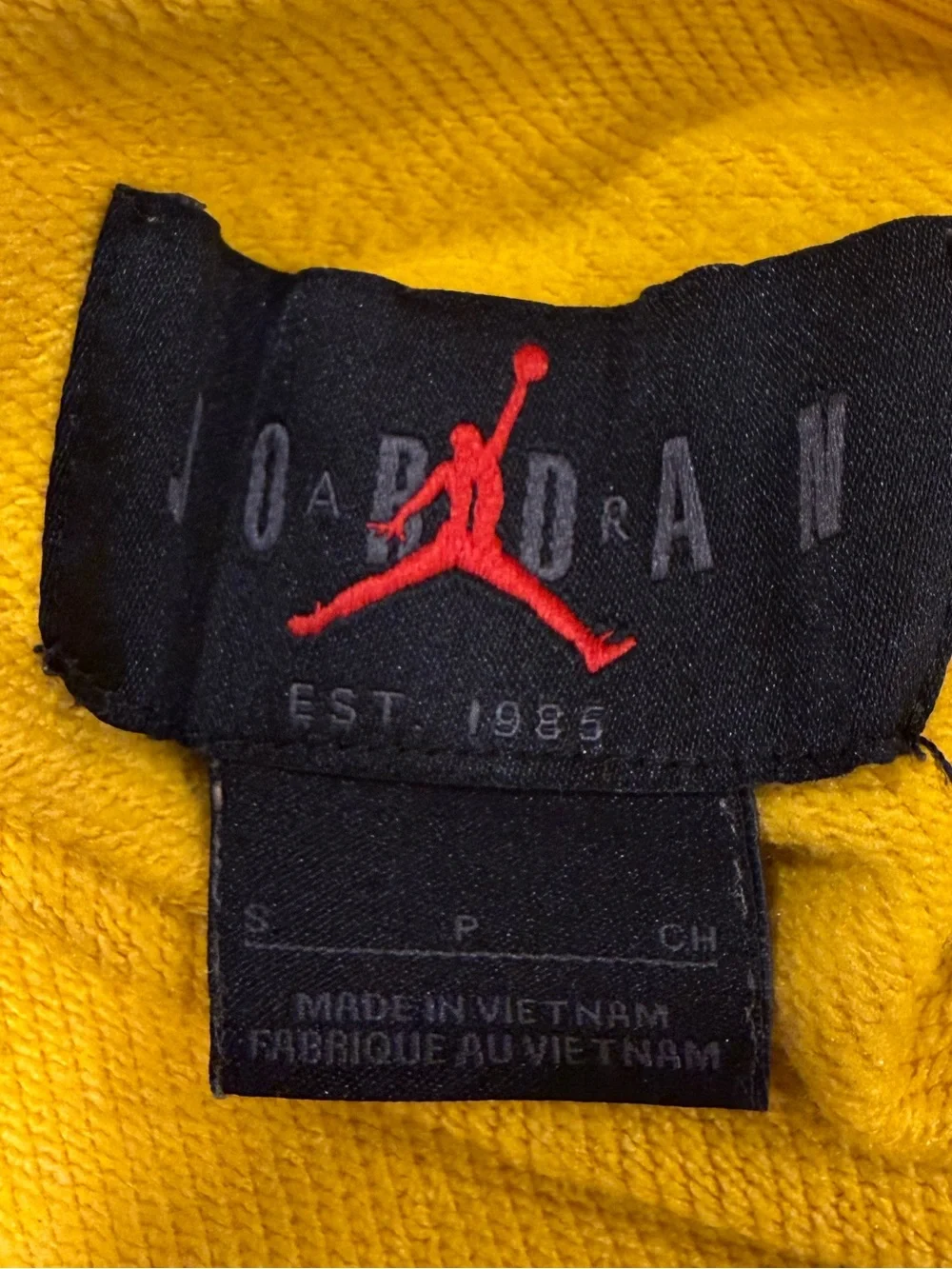 Nike Jordan Michigan Wolverines Maize & Navy Pullover Hoodie Sweatshirt Men’s S